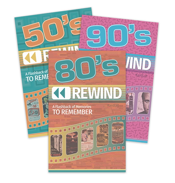 REWIND DECADE KARDLET® (50's-00's)