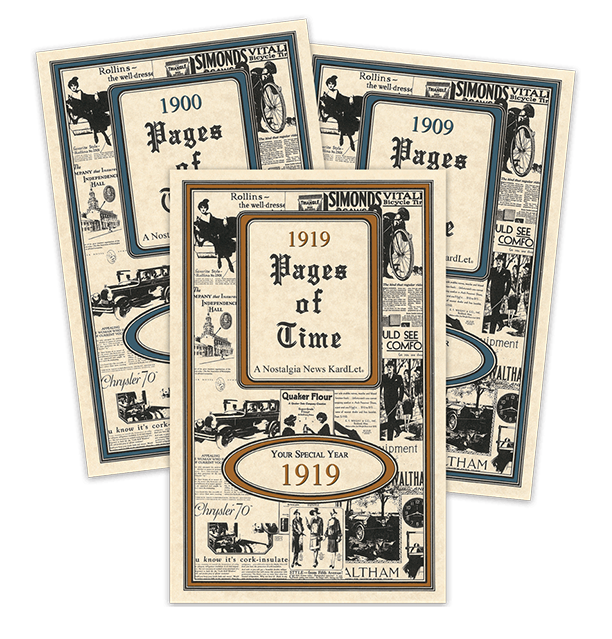PAGES OF TIME (1902, 1904, & 1917)